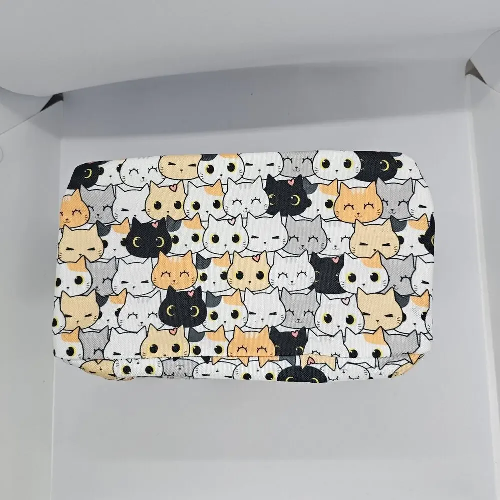 YORWPEX Cute Cat Insulated Lunch Bag Cooler Tote School Work NEW